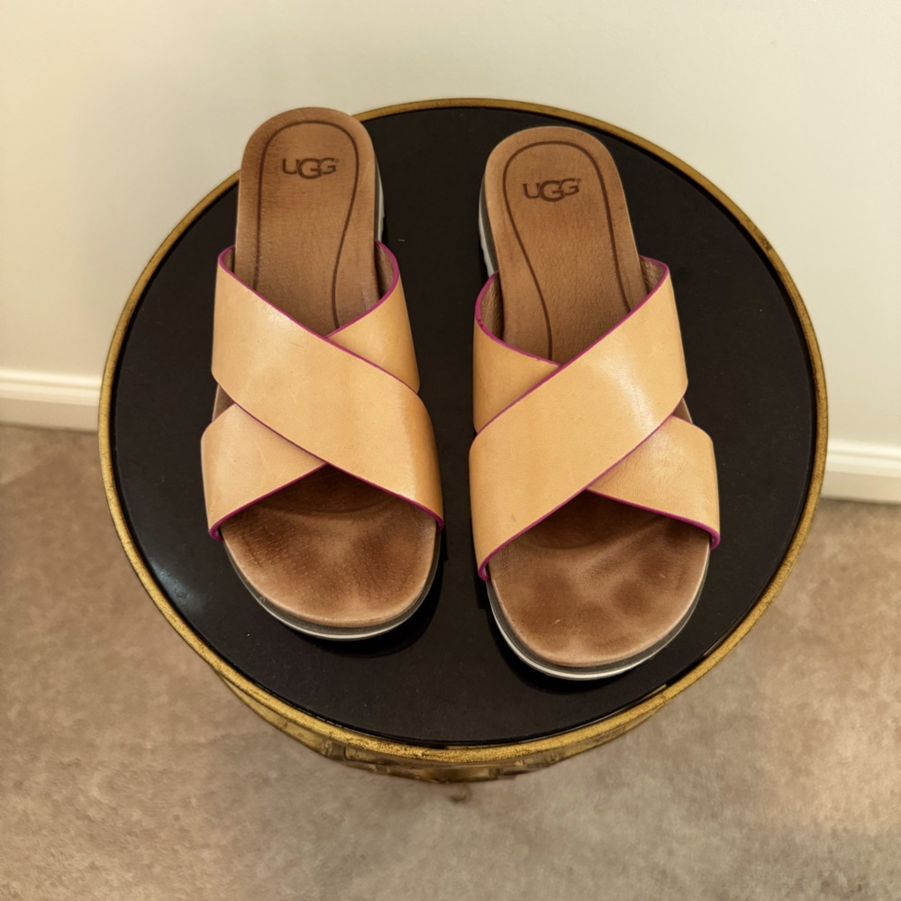 Ugg leather slides